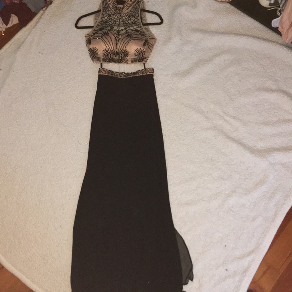 Two piece prom dress